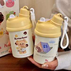 Lelyi Ins cartone animato carino fiocco cane in acciaio inossidabile bottiglia di alto valore creativo ragazza cuore Thermos Cup - Product Image 2