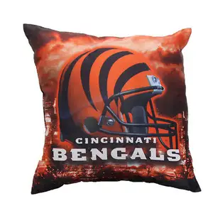 Di alta qualità di produzione di doppia faccia nuovo tipo di cuscino di lancio NFL Cincinnati bengala tigre gettare cuscino decorazione