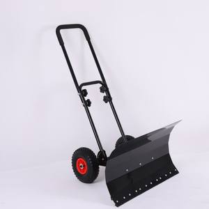 مزيل ثلج بعجلات مع زاوية قابلة للتعديل وارتفاع متين مدفع يدويًا - Product Image 3