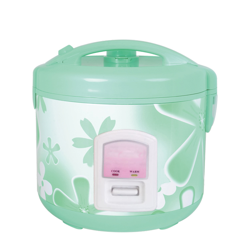 Элегантная рисоварка XIshi красного цвета с цветочным принтом, быстрое приготовление, 2 литра, маленькая Роскошная рисоварка с антипригарным внутренним горшком
