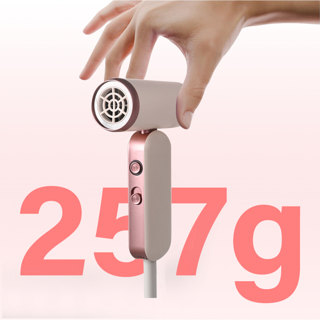 Lightweight 310g Travel-Friendly Hair Dryer Mini Motor Powerful Fast-Drying Ionic Salon Hair Dryer for Home Hotel Use Compact