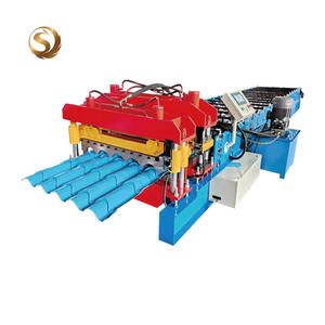 آلة صنع بلاط السقف الأوتوماتيكية طراز 800 الأكثر مبيعًا مع تحكم PLC ومحرك وصندوق تروس ومضخة - Product Image 3