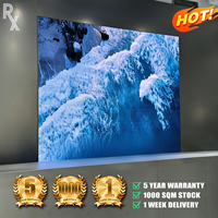 Pantalla LED de Publicidad Interior Fija de Servicio Frontal RX, Pantalla de Video a Todo Color HD P1.2 P1.5 P2.5 para Centros Comerciales y Tiendas Minoristas