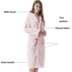 Albornoz Corto de Felpa con Capucha Personalizado <span class=keywords><strong>para</strong></span> Mujer, Estilo Novia - Product Image 2