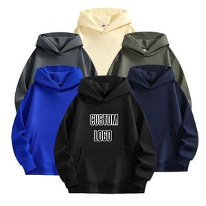 Sweat à capuche personnalisé avec logo, impression sérigraphique et sublimation, pour homme et femme, sans cordon, haute qualité, 480 GSM, poids lourd - Product Image 1