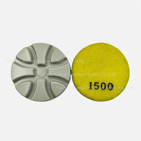 Tampons de polissage diamantés traditionnels de 3 pouces pour meuleuse d'angle pierre à béton outils abrasifs en 7 étapes