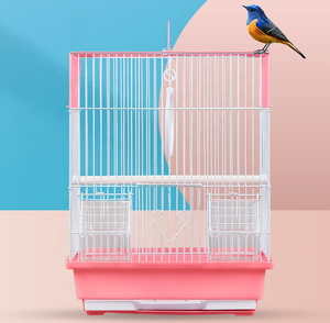 Spot gros fil métallique <span class=keywords><strong>Cage</strong></span> à oiseaux Cages d'élevage d'oiseaux quatre couleurs en option Portable Perroquet <span class=keywords><strong>Cage</strong></span> à vendre - Product Image 5