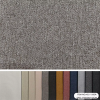 Tissu d'ameublement Home Deco Premium 100% polyester tissé extensible teint en fil imperméable de poids moyen aspect lin Taslan pour salon