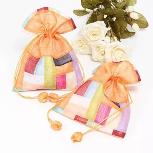 <span class=keywords><strong>Sachet</strong></span> parfumé en <span class=keywords><strong>organza</strong></span> à grille multicolore de haute qualité avec cordon de serrage <span class=keywords><strong>petit</strong></span> sac - Product Image 1