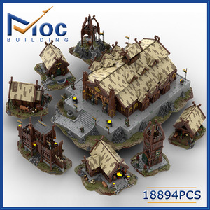 Ultimate Edoras Ro Han Town MOC-141103 18894 pz/set Il Signore degli Anelli Mattoncini da Costruzione Regalo di Natale - Product Image 3