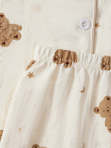 Ensemble de <span class=keywords><strong>pyjama</strong></span> personnalisé avec imprimé mignon de petit ours, 2 pièces, haut et pantalon long, vêtements de nuit, vêtements de détente pour femmes - Product Image 5