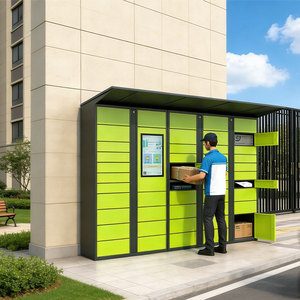 XINJU OEM Casillero Inteligente para Paquetes con Cámara de Seguridad HD, Antirrobo, Wi-Fi, Gabinete de Acero para Apartamentos, Comunidades, Centros Comerciales y Oficinas - Product Image 1