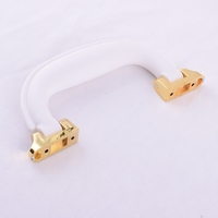 Poignée de traction en plastique blanc pour valise, bagage, boîte à bijoux en bois et accessoires
