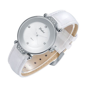 Simple Design Leather Strap Luxury <b>Ladies</b> Stainless Steel <b>Watch</b> 3 ATM Waterproof Japan Movement Women <b>Dress</b> <b>Watch</b> - Product Image 5
