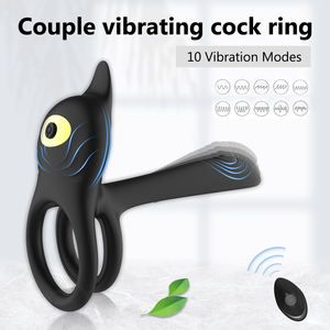 Afstandsbediening Vibrator Cockring Vibrerende Dual Penis Ringen Mannelijke Volwassen Speelgoed Stimulators <span class=keywords><strong>Sex</strong></span> Toys Voor Mannen - Product Image 4