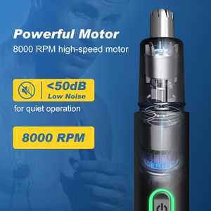 Tondeuse Électrique Portable pour Oreilles et Nez, Rechargeable par USB, Rasoir Multifonctionnel pour Poils du Nez et des Oreilles, Tondeuse pour Hommes - Product Image 6