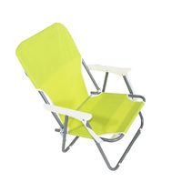 Chaise de plage pliable avec accoudoirs, en tissu Oxford et métal, portable, pour le plein air, les voyages et l'école