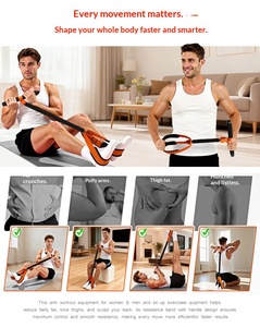 Bande de Résistance Élastique Portable pour Fitness avec Pédales – Entraînement Musculaire des <span class=keywords><strong>Jambes</strong></span> pour Hommes et Femmes – Amincissement et Renforcement Corporel - Product Image 5