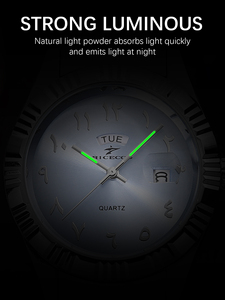 Orologio al Quarzo da Uomo Semplice con Cronografo, Stile Business Antico, Quadrante in Vetro, Cinturino da 20mm, Display Analogico della Data - Product Image 4