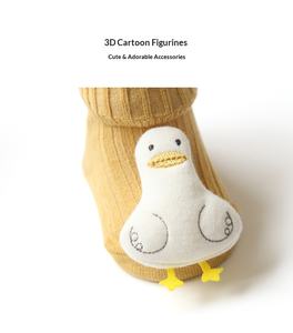 Chaussettes pour bébés sans coutures, chaussettes tube tricotées confortables pour bébés, chaussettes antidérapantes pour enfants, chaussettes mignonnes avec animaux en 3D, coton respirant - Product Image 2