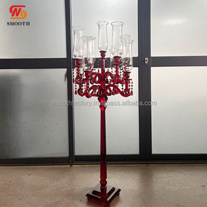 Bougeoirs en verre de conception d'usine LEDA, bougeoirs en cristal pour les banquets de mariage, les restaurants, la décoration de table pour la Saint-Valentin - Product Image 3