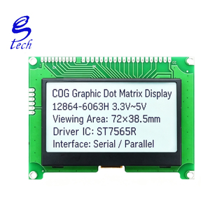 128*64 6063H กราฟิก COG ดอทเมทริกซ์ ซีเรียลสกรีน ST7565R LCD LCM โมดูล 3.3V แผงจอแสดงผล - Product Image 4