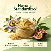 Extrait de Passiflora Incarnata en poudre, fourni par l'usine, flavonoïdes totaux 1%-5%, extrait de fleur de la passion UV pour complément alimentaire