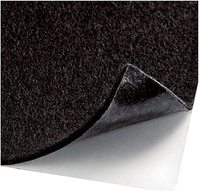 Rouleau de moquette auto-adhésive noire extensible dans les quatre sens pour l'intérieur des fourgons |   Matériaux de rembourrage et de garniture |   Largeur personnalisée OEM