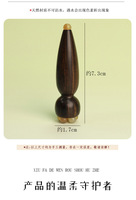 Rouleau de massage facial en bois de santal violet naturel et jade, outil Gua Sha pour les yeux et le corps, anti-gonflement, raffermissant, soin de beauté