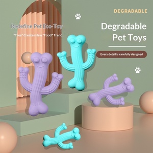 Nieuwe originele huisdierproducten scheurbestendig afbreekbaar cactusvormig rubberen bijt speeltje voor honden - Product Image 1
