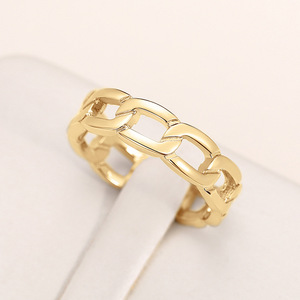 Anello Geometrico in Acciaio Inossidabile Q814, Gioiello Unisex Moderno e Alla Moda, Design Semplice - Product Image 4