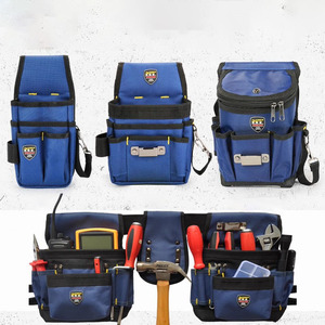 <span class=keywords><strong>Kit</strong></span> <span class=keywords><strong>de</strong></span> <span class=keywords><strong>electricista</strong></span> con funda, bolsa colgante <span class=keywords><strong>de</strong></span> cintura gruesa, reparación <span class=keywords><strong>de</strong></span> múltiples bolsillos, cremallera, bolsa <span class=keywords><strong>de</strong></span> cintura para herramientas - Product Image 2