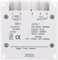 Roarkit CN101A DC/AC 24V Minuteur programmable numérique LCD avec relais 16A