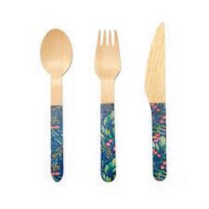 Ensemble de couverts de luxe légers et écologiques, ustensiles de cuisine classiques en bois naturel pour la maison, les restaurants, les mariages, les hôtels - Product Image 6