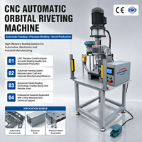 Riveteuse orbitale CNC pour l'industrie de la serrurerie et système modulaire intégré de rivetage pneumatique silencieux à double tête avec contrôle PLC, robuste et de qualité industrielle