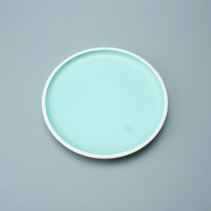 Assiettes à dîner en porcelaine <span class=keywords><strong>Steak</strong></span>, plats à dîner en céramique Style nordique deux tons de couleur, blanc vert vaisselle en céramique nouveau Design 1 pièce - Product Image 4