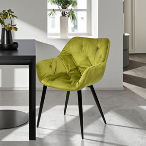 Venta al por mayor, silla de comedor suave y moderna para <span class=keywords><strong>restaurante</strong></span>, Villa, Hotel, sala de estar, muebles, hogar, comedor, cocina, sillas de comedor de terciopelo - Product Image 1