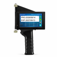 Impresora de inyección de tinta portátil TIJ de 10 cm x 5 cm, de gran formato, multilingüe, para codificación de logotipos y fechas