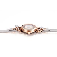 Jam Tangan Wanita Rose Gold Quartz OEM Tali Kulit Modis Casing Aloi Kaca Dial Seiko Reloj Mujeres Pulsera Gelang