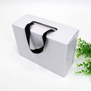 Bán buôn hộp giày dày sóng E hộp giấy biểu tượng tùy chỉnh hộp giày di động cho Pops Giày khởi động với Ribbon xử lý - Product Image 1