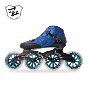 Patins à roulettes de vitesse, patins de course pour enfants et adultes, patins à <span class=keywords><strong>glace</strong></span> professionnels, patins en ligne à grandes roues, tige en microfibre, caoutchouc - Product Image 1