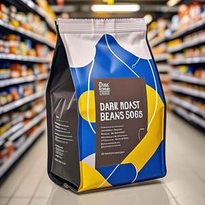 Pochette à gousset latérale personnalisée thermoscellant l'humidité pour emballage alimentaire pour grains de café noix gelée et plus-couleur et Logo personnalisés - Product Image 4