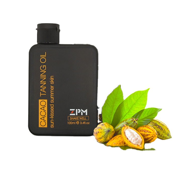 OEM/ ODM ZPM 100 мл какао загар масло с SPF6 загар шоколад загар солнечное масло для тела в наличии
