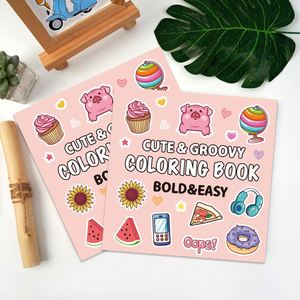 Livre de coloriage pour enfants et adultes, livre de coloriage mignon et confortable pour adultes, impression de livres de dessin audacieux et faciles de 40 pages pour enfants - Product Image 4