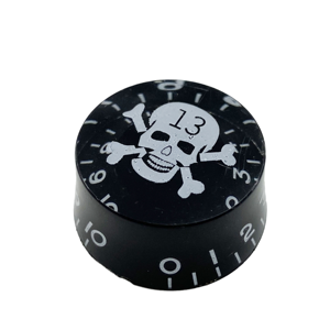 4 boutons de volume et de tonalité en forme de crâne pour guitare électrique et basse, axe de 6 mm, style LP, pièces de rechange - Product Image 1