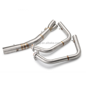 Tubo de escape intermedio para motocicleta, tubo de conexión delantero y medio para silenciador, compatible con Ninja 400, Z400, Z250, <span class=keywords><strong>Z300</strong></span>, Z250SL - Product Image 4