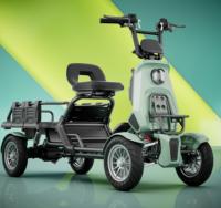Scooter Commercial Multifonctionnel 4 Roues 1000W S20-19 avec Moteur et Frein Hydraulique Sûrs pour la Livraison de Marchandises sur Campus et en Usine