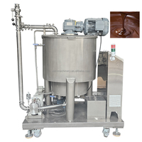Nouveau moulin à billes de chocolat de 100 L avec une finesse de 20-22 µm, certifié ISO, machine à fabriquer de la pâte de chocolat