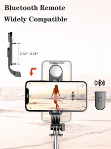 Hot Foldable <b>Phone</b> Stand Holder with Light Portable Handheld Wireless bluetooth Mobile <b>Phone</b> Tripod Selfie Stick with Light - Product Image 4