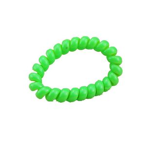 Élastiques à cheveux en résine plastique de couleur bonbon, en forme de cordon téléphonique, pour usage quotidien, couleurs assorties - Product Image 5